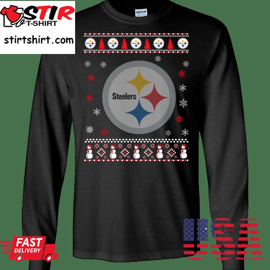 Pittsburgh Steelers Ugly Christmas Sweater Nfl Fan Gift Ls Cotton T Sh, Gift