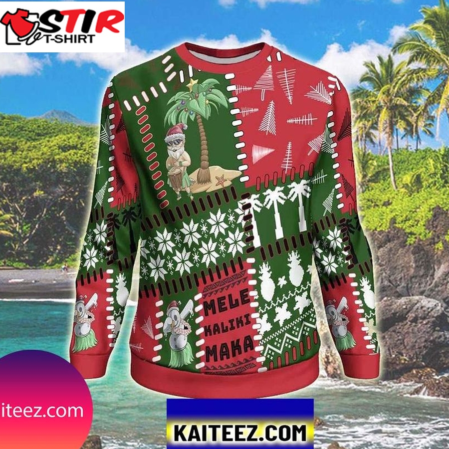 Polynesian Hawaii 3D All Over Print Christmas Ugly Sweater