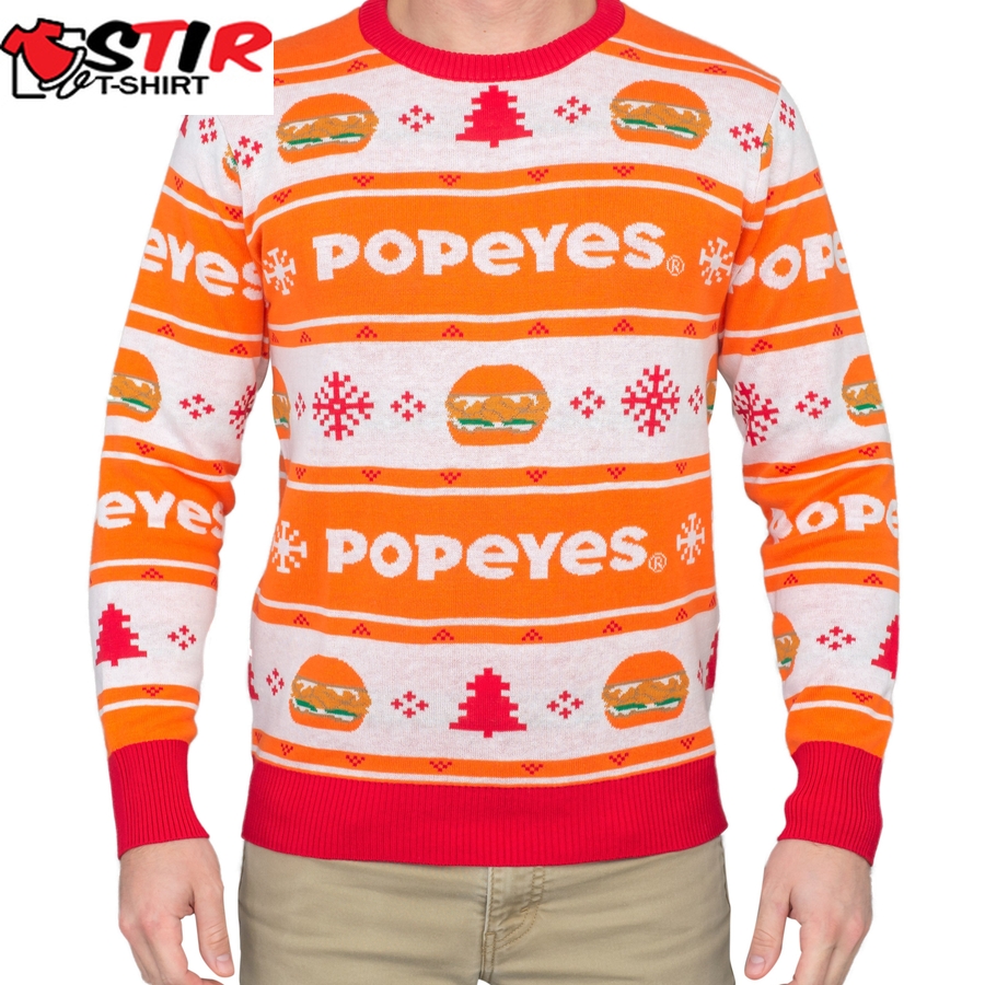 Popeyes Ugly Christmas Sweater   1566