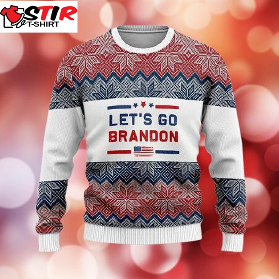 Premium Let&8217;S Go Brandon Christmas Ugly Sweaters