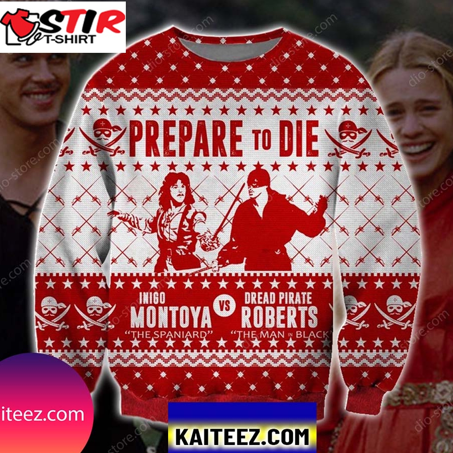 Princess Bride Funny Knitting Pattern 3D Print Christmas Ugly Sweater