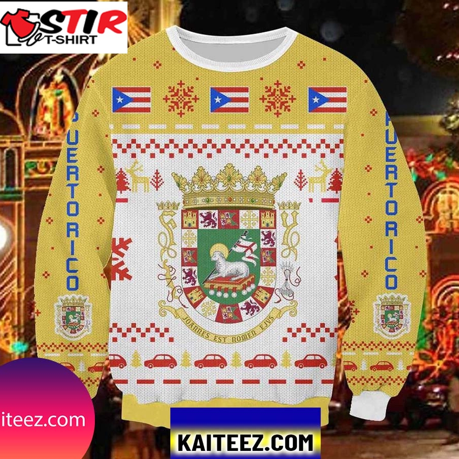 Puerto Rico 3D All Over Print Christmas Ugly Sweater