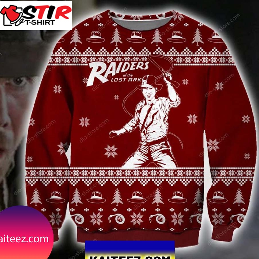 Raiders Of The Lost Ark Knitting Pattern 3D Print Christmas Ugly Sweater