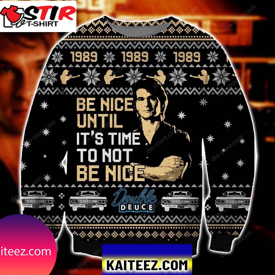 Road House Knitting Pattern 3D Print Christmas Ugly Sweater