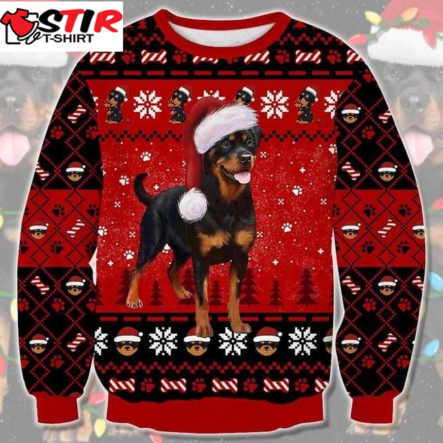 Rottweiler Ugly Christmas Sweater   567