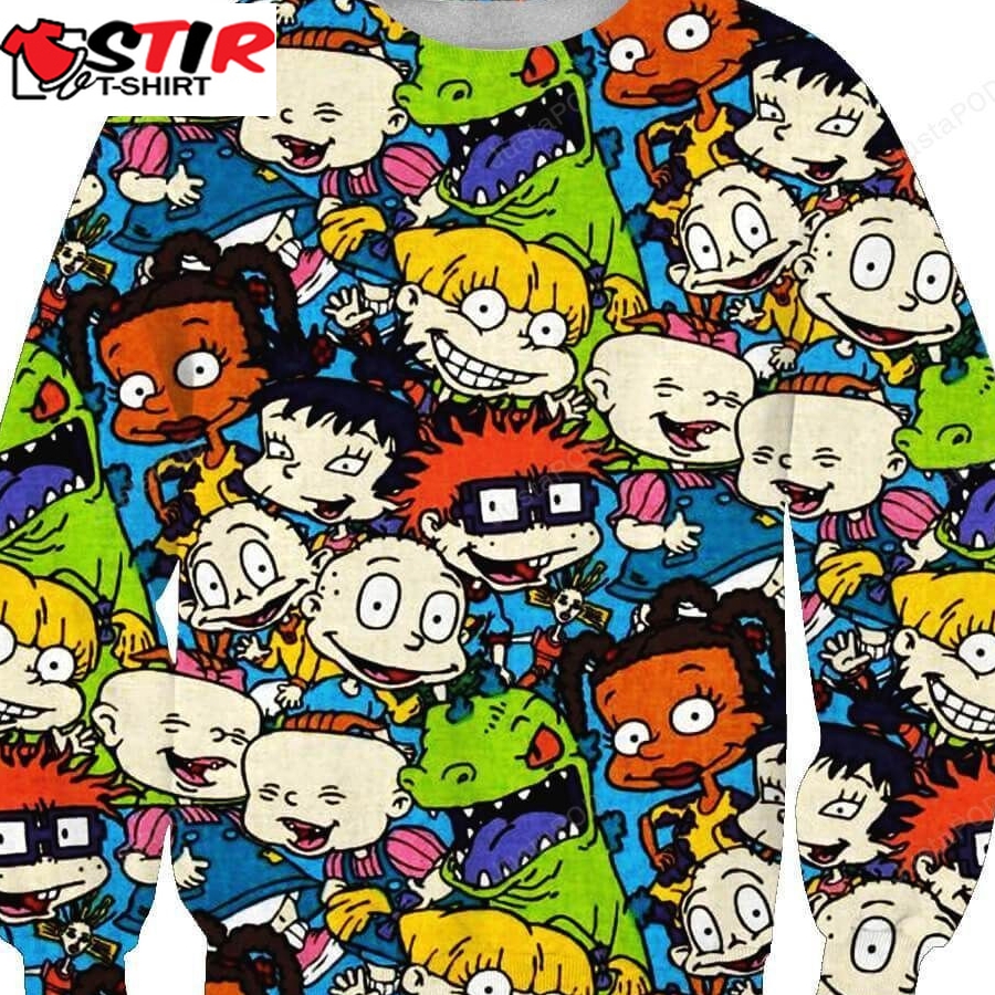 Rugrats Ugly Christmas Sweater All Over Print Sweatshirt Ugly Sweater
