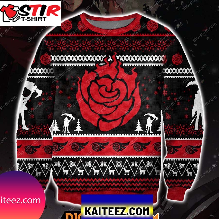 Rwby Ruby Rose 3D Print Christmas Ugly Sweater