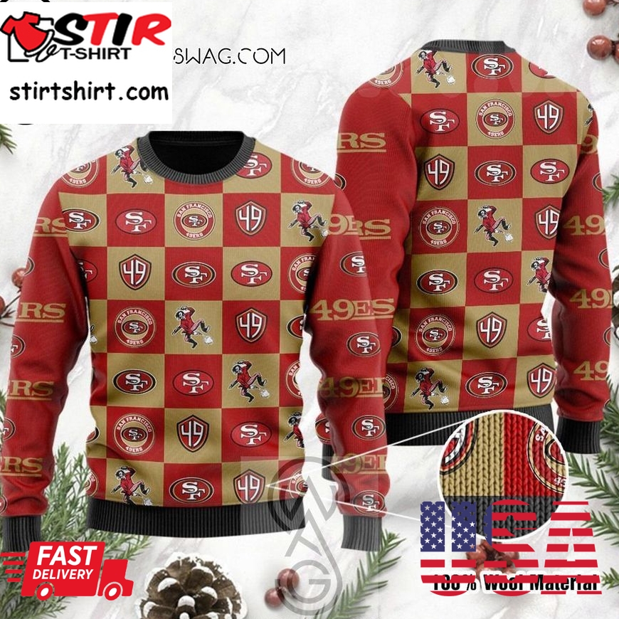 San Francisco 49Ers National Football League Holiday Party Ugly Christmas Sweater