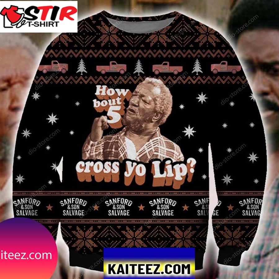 Sanford And Son Knitting Pattern 3D Print Christmas Ugly Sweater