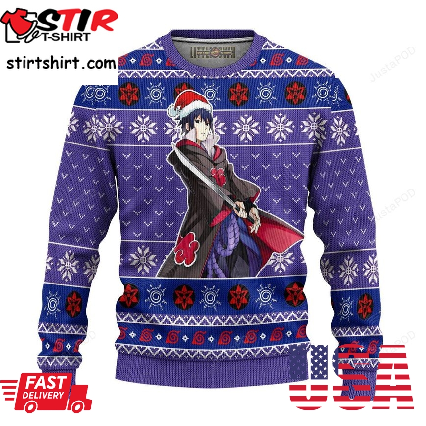 Sasuke Akatsuki Ugly Christmas Sweater
