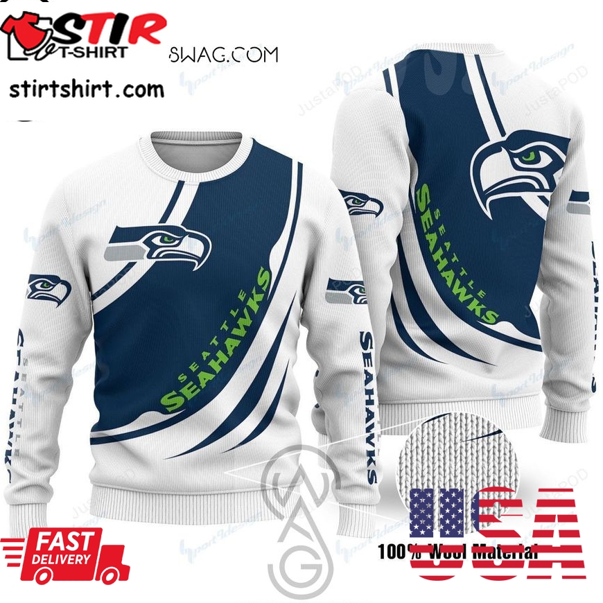 Seattle Seahawks Holiday Party Ugly Christmas Sweater