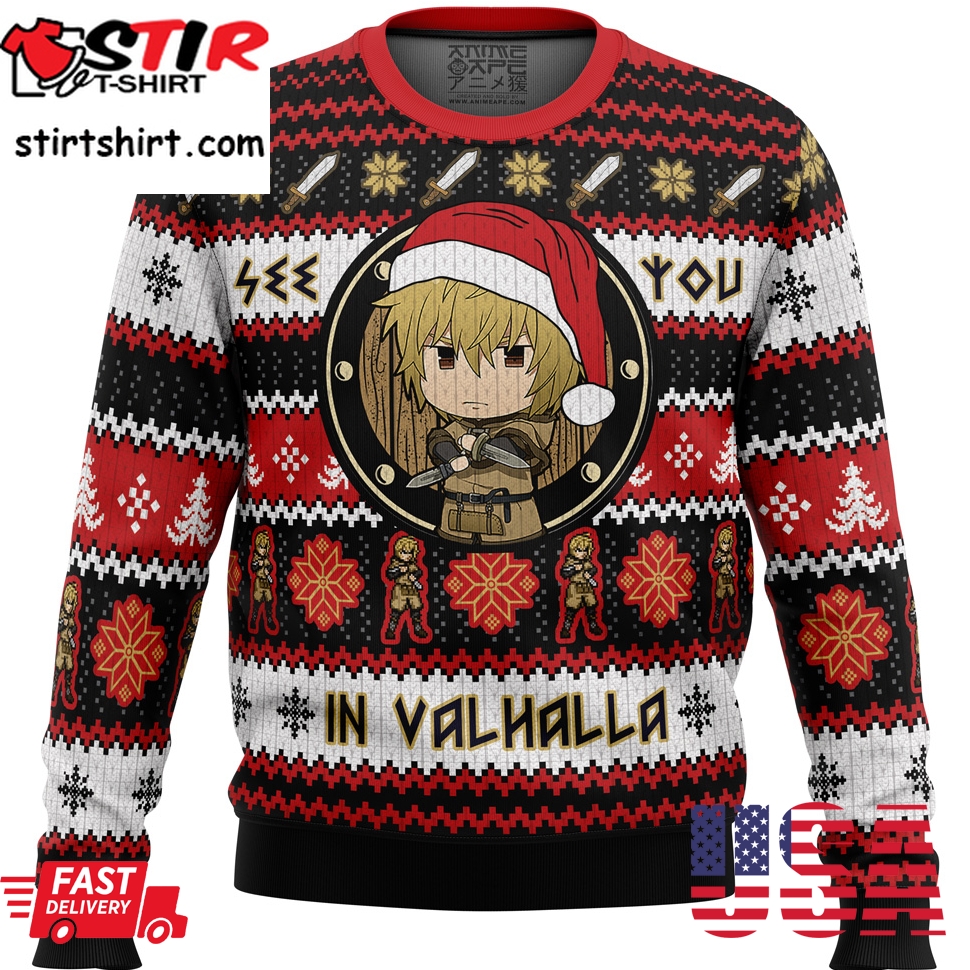 See You In Valhalla Vinland Saga Christmas Sweater