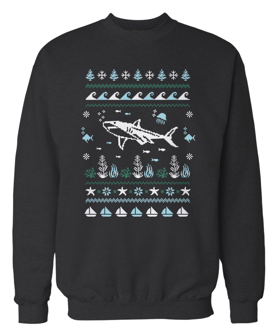 Shark   Ugly Christmas Sweater   1227