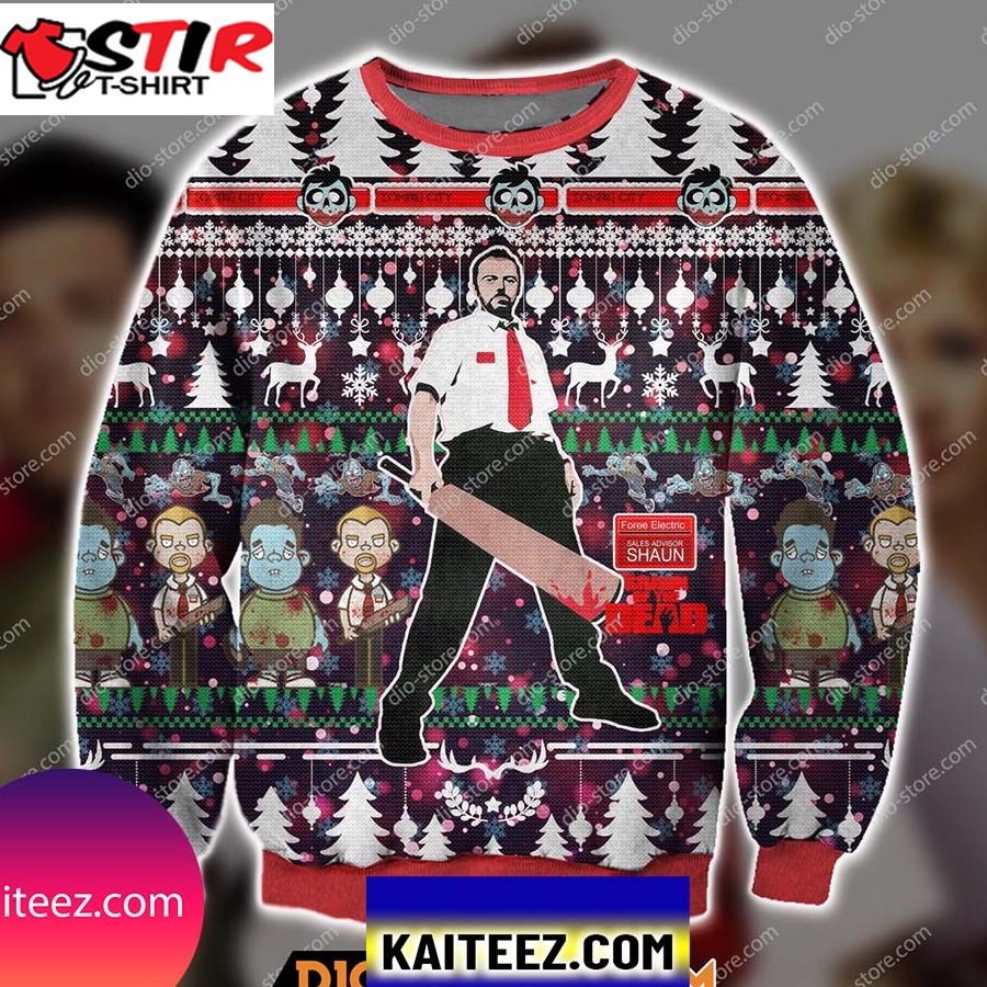 Shaun Of The Dead 2004 3D Print Christmas Ugly Sweater