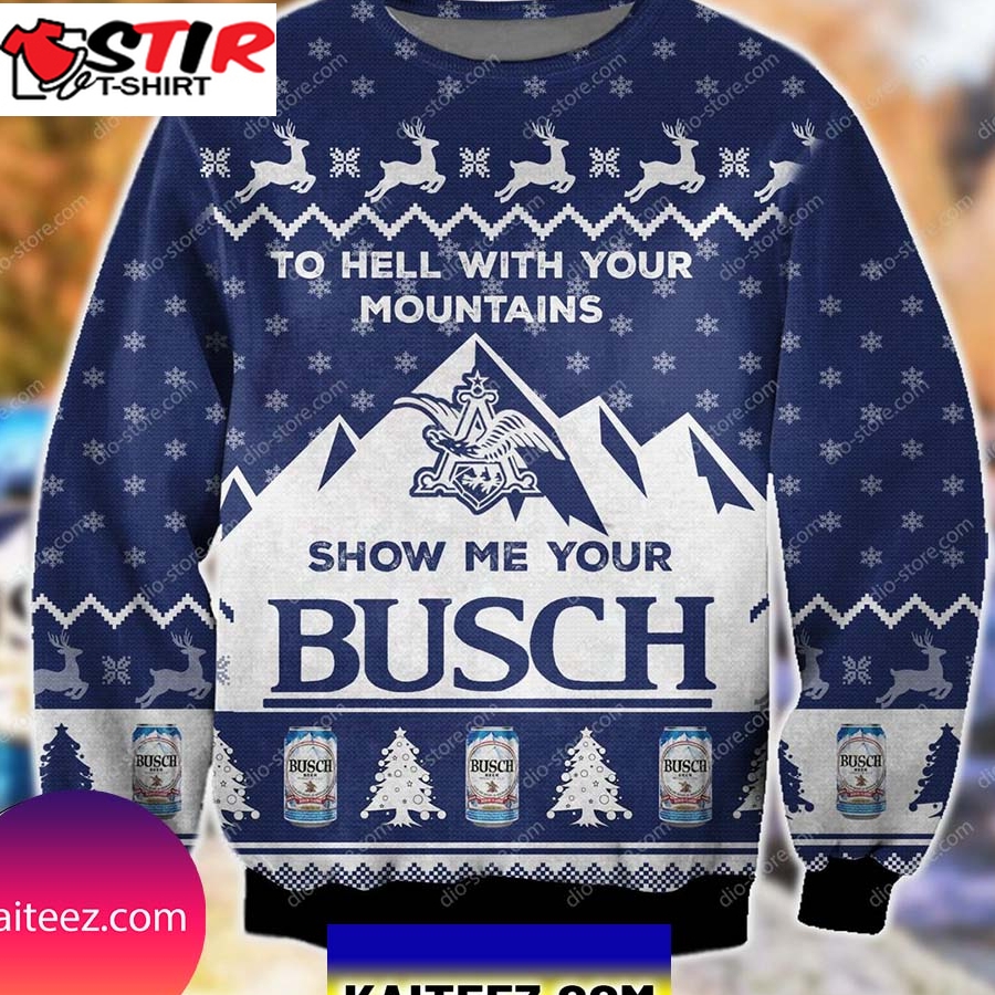 Show Me Your Busch Knitting Pattern 3D All Over Print Christmas Ugly Sweater