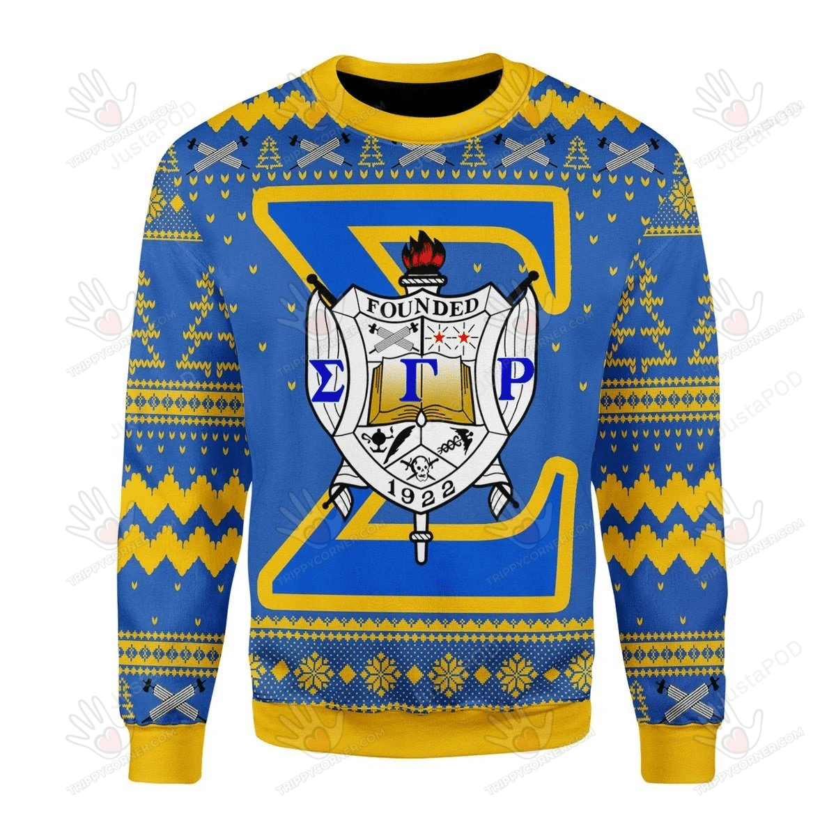 Sigma Gamma Rho Ugly Christmas Sweater, All Over Print Sweatshirt, Ugly Sweater Christmas Gift   538