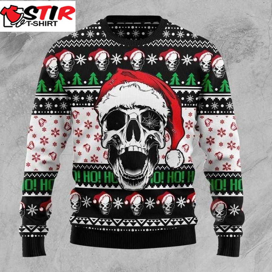Skull Ugly Christmas Sweater   75