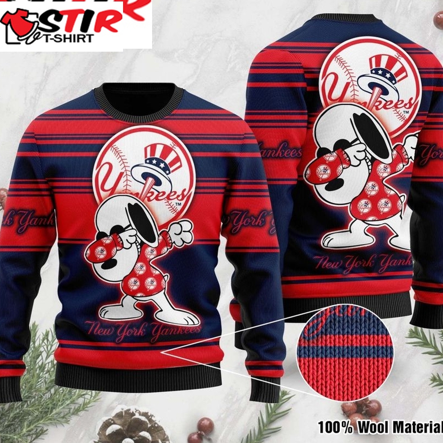 New York Yankees Snoopy Custom Name Baseball Jersey - USALast