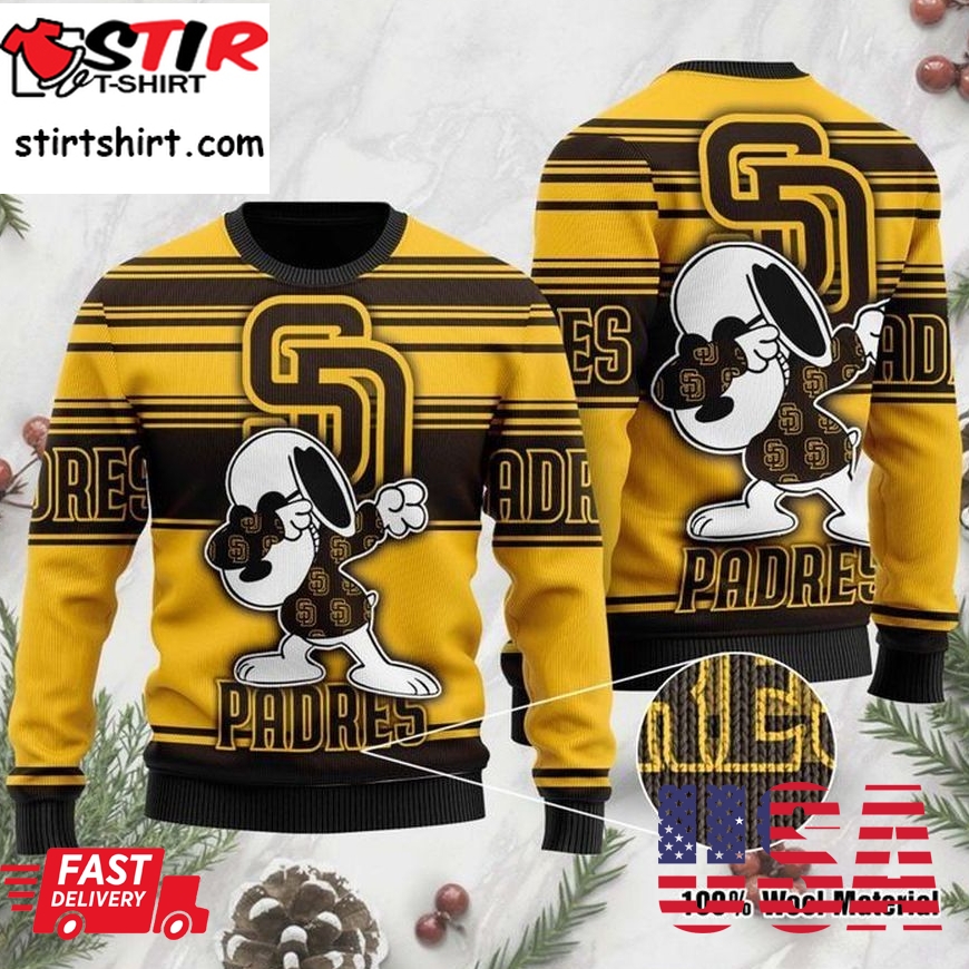 Snoopy San Diego Padres For Fans Ugly Christmas Sweater, All Over Print Sweatshirt, Ugly Sweater, Christmas Sweaters, Hoodie, Sweater