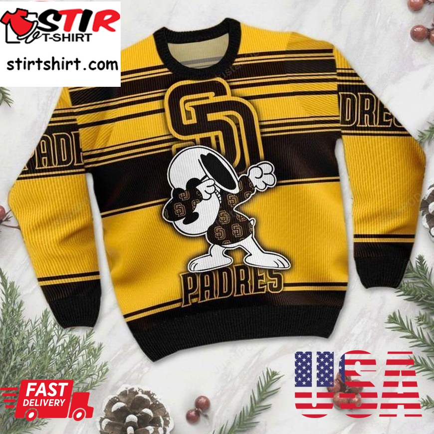 Snoopy San Diego Padres Ugly Christmas Sweater, All Over Print Sweatshirt, Ugly Sweater, Christmas Sweaters, Hoodie, Sweater