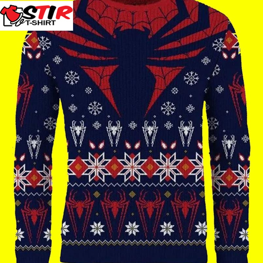 Spider Man Tis The Season To Be Spidey Marvel Ugly Christmas Sweater