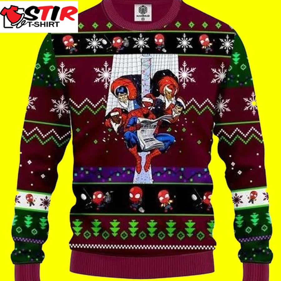 Spiderman Marvel Ugly Christmas Sweater For Fan In Christmas Holiday
