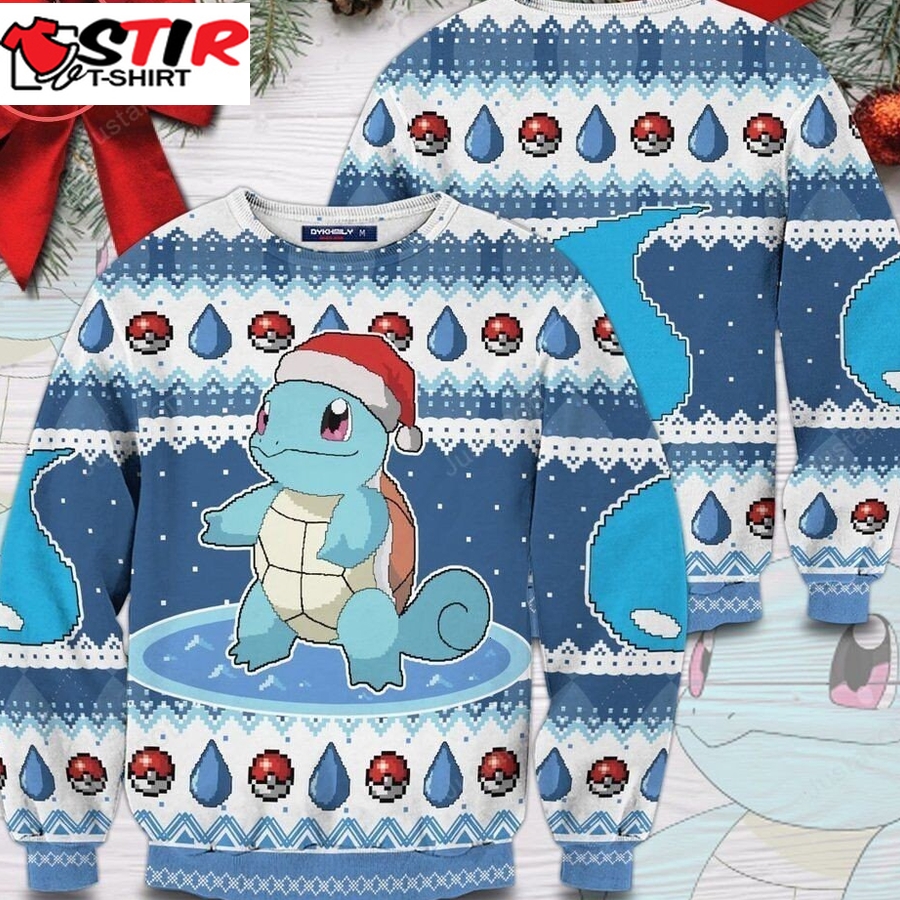 Squirtle Pokemon Ugly Christmas Sweater All Over Print