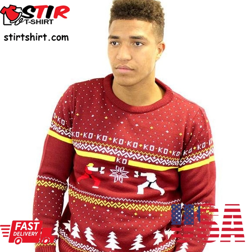Street Fighter Ryu Vs Ken Ugly Christmas Sweater, All Over Print Sweatshirt, Ugly Sweater, Christmas Sweaters, Hoodie, Sweater
