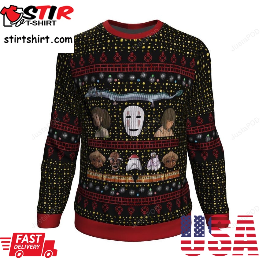 Studio Ghibli No Face Ugly Sweater