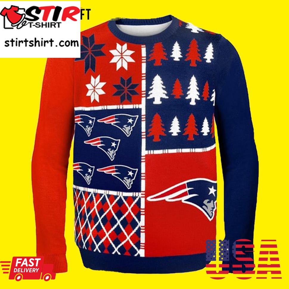 Sueter Feo Patriots New England Patriots Ugly Christmas Sweater