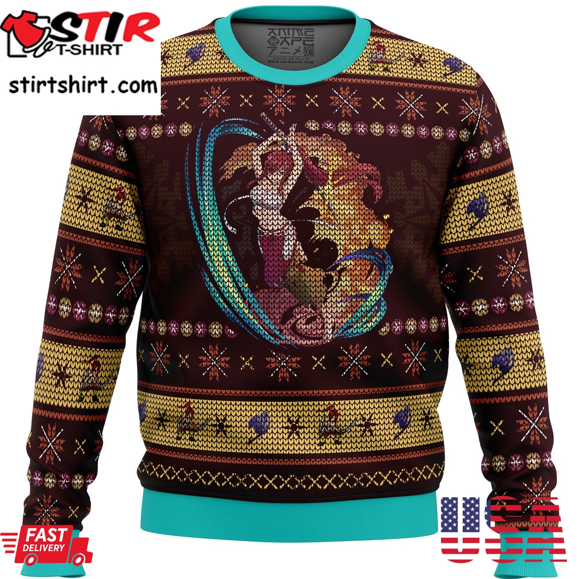 Sword Magic Erza Scarlet Fairy Tail Ugly Christmas Sweater