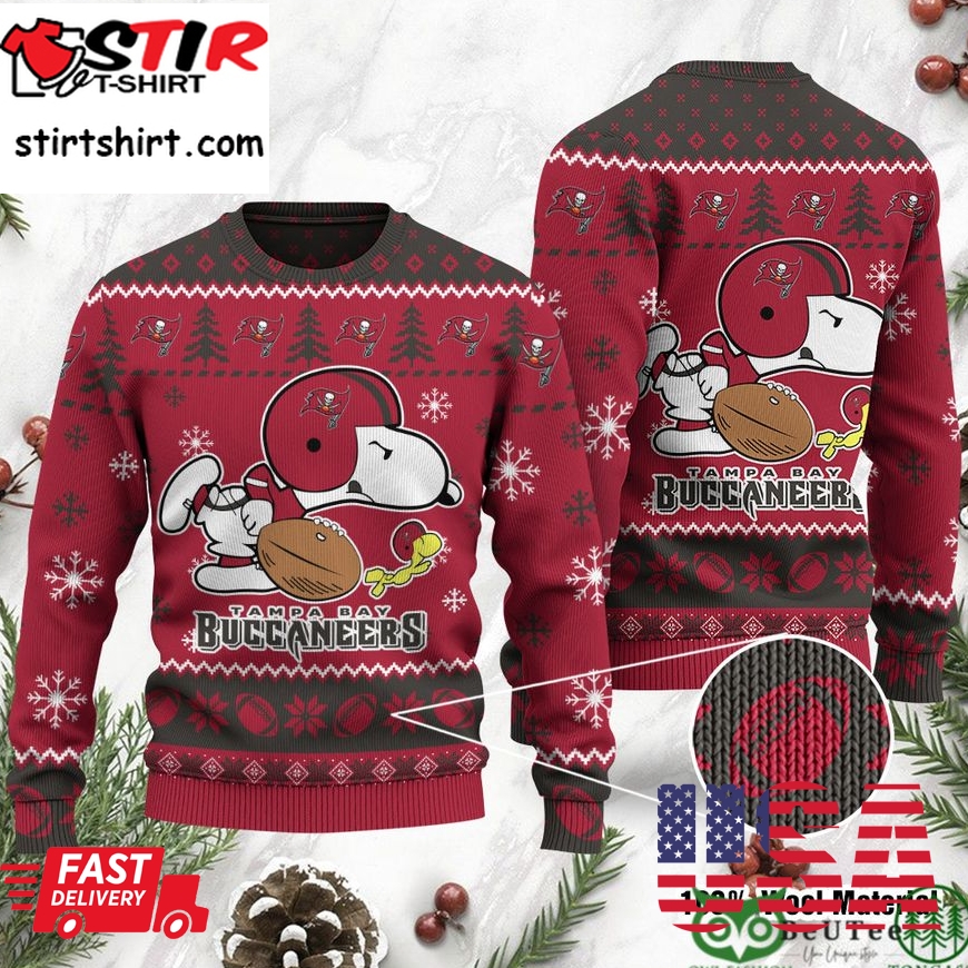 Tampa Bay Buccaneers Snoopy Ugly Sweater Nfl