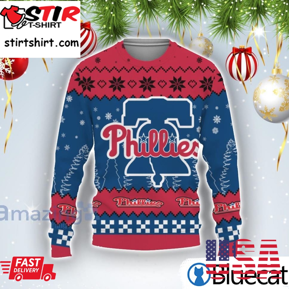 Team Logo Philadelphia Phillies Ugly Christmas Sweater