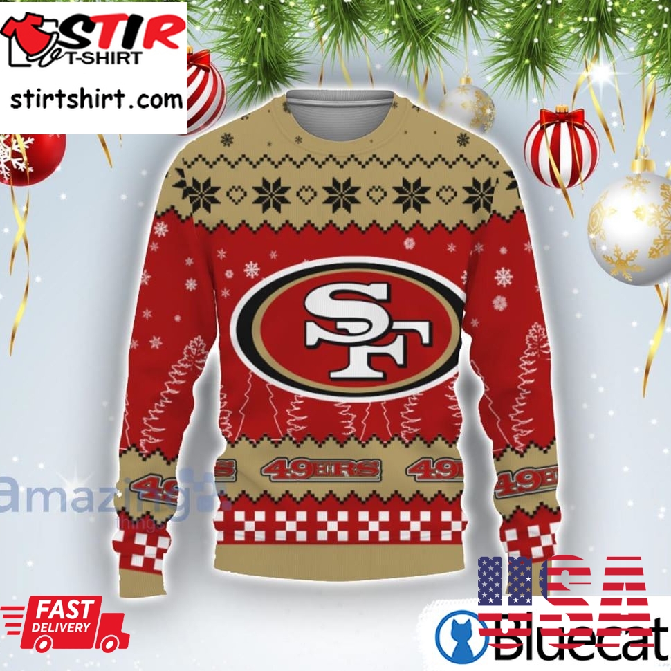 Team Logo San Francisco 49Ers Ugly Christmas Sweater - StirTshirt