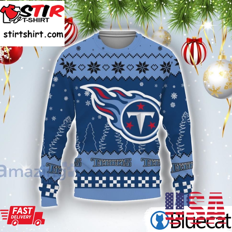 Team Logo Tennessee Titans Ugly Christmas Sweater