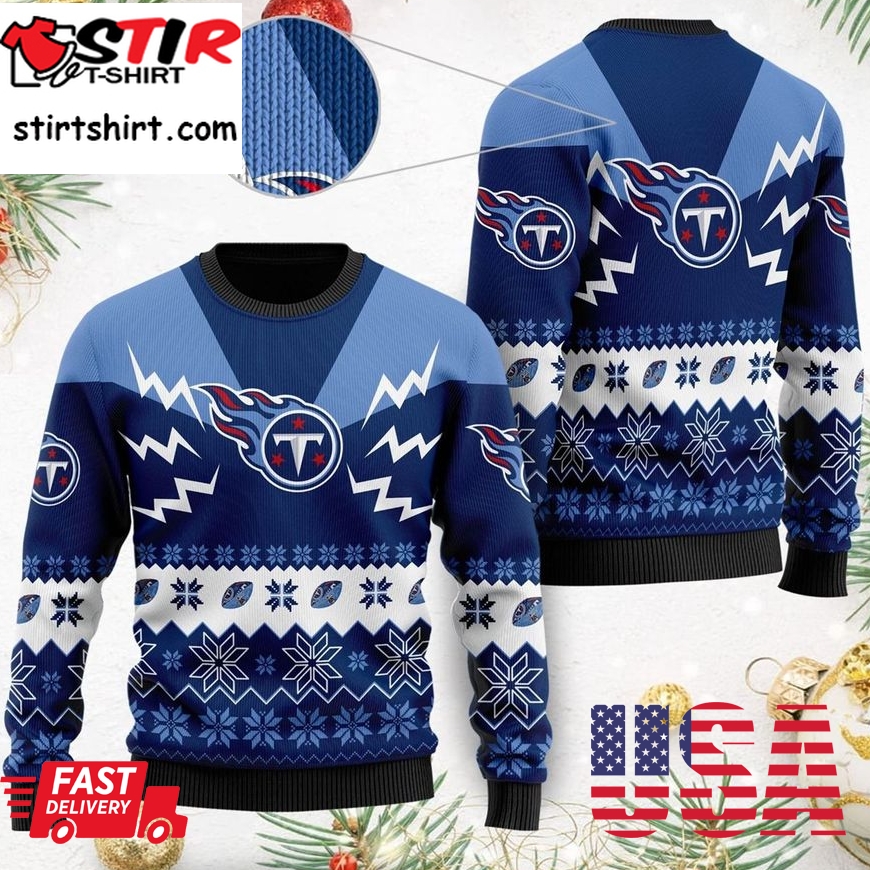 Tennessee Titans Nfl Football Team 3D Ugly Christmas Sweater