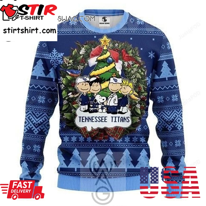 Tennessee Titans Snoopy The Peanuts Movie Ugly Christmas Sweater