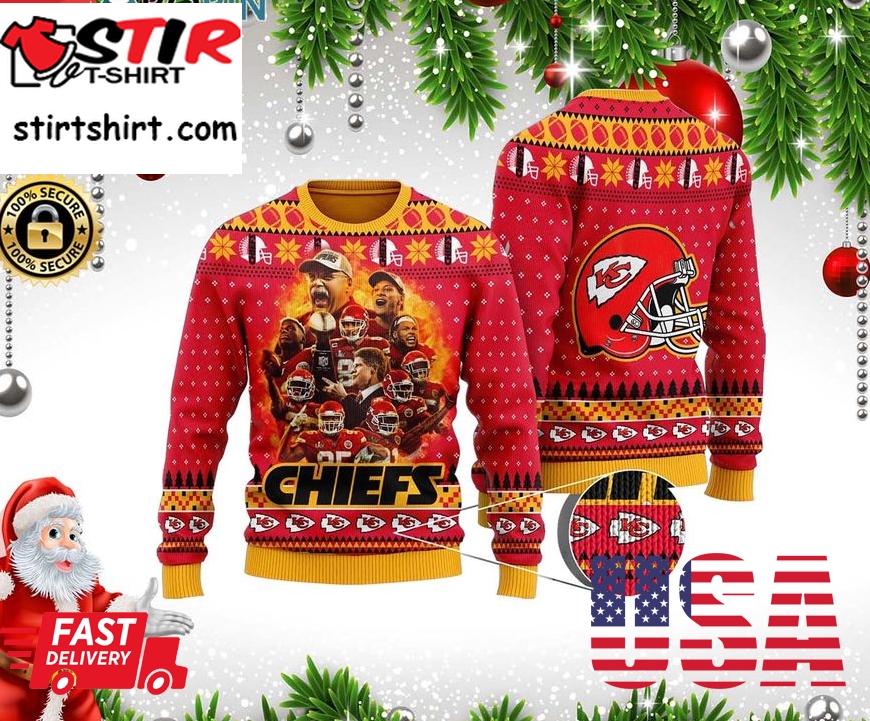 The Kansas City Chiefs Legion Of Zoom Christmas Woolen Sweater