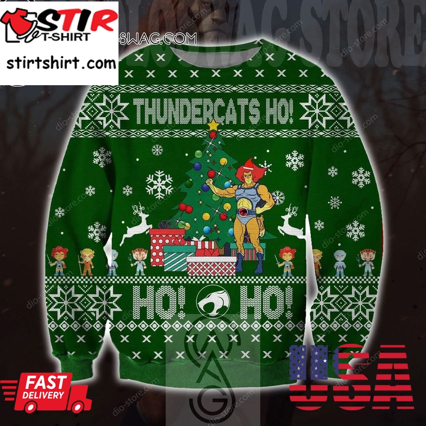 Thundercats Ho Ho Ho Holiday Party Ugly Christmas Sweater
