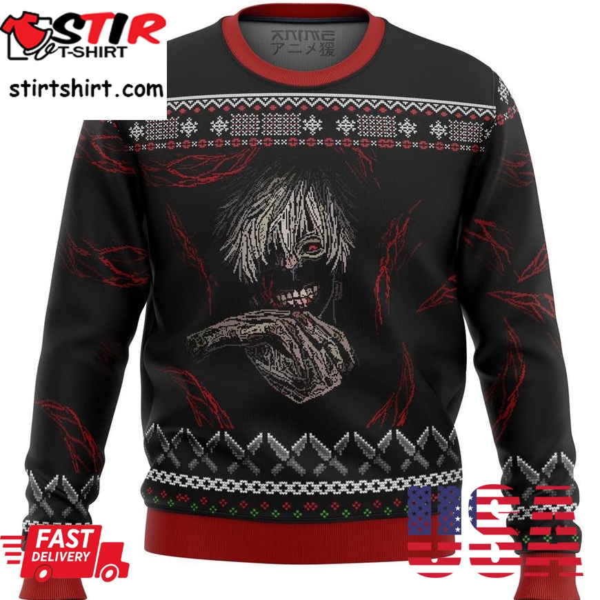 Tokyo Ghoul Dark Kaneki Premium Ugly Christmas Sweater