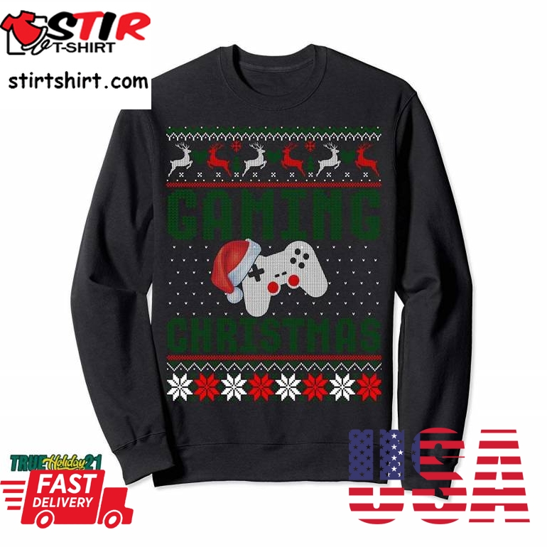Ugly Christmas Gaming Gamer Ugly Sweater Sweatshirt   163