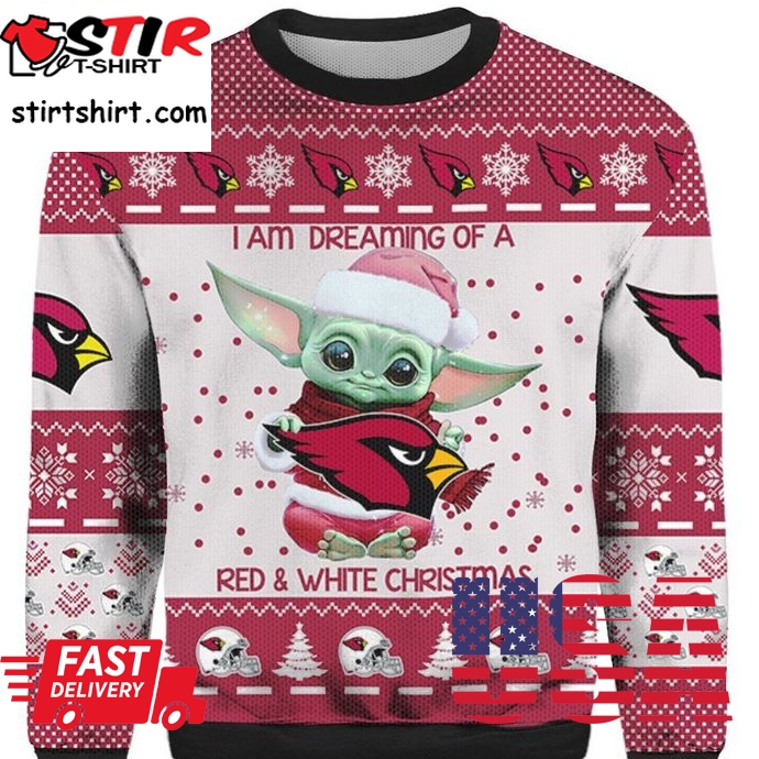 Unique Baby Yoda Arizona Cardinals Ugly 3D Christmas Sweater