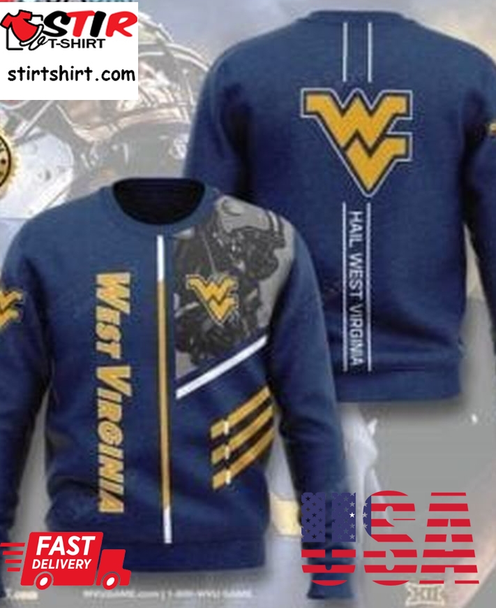 West Virginia Mountaineers Ugly Christmas Sweater All Over Print Sweatshirt