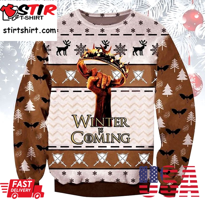 Winter Is Coming Game Of Thrones Ugly Christmas Sweater