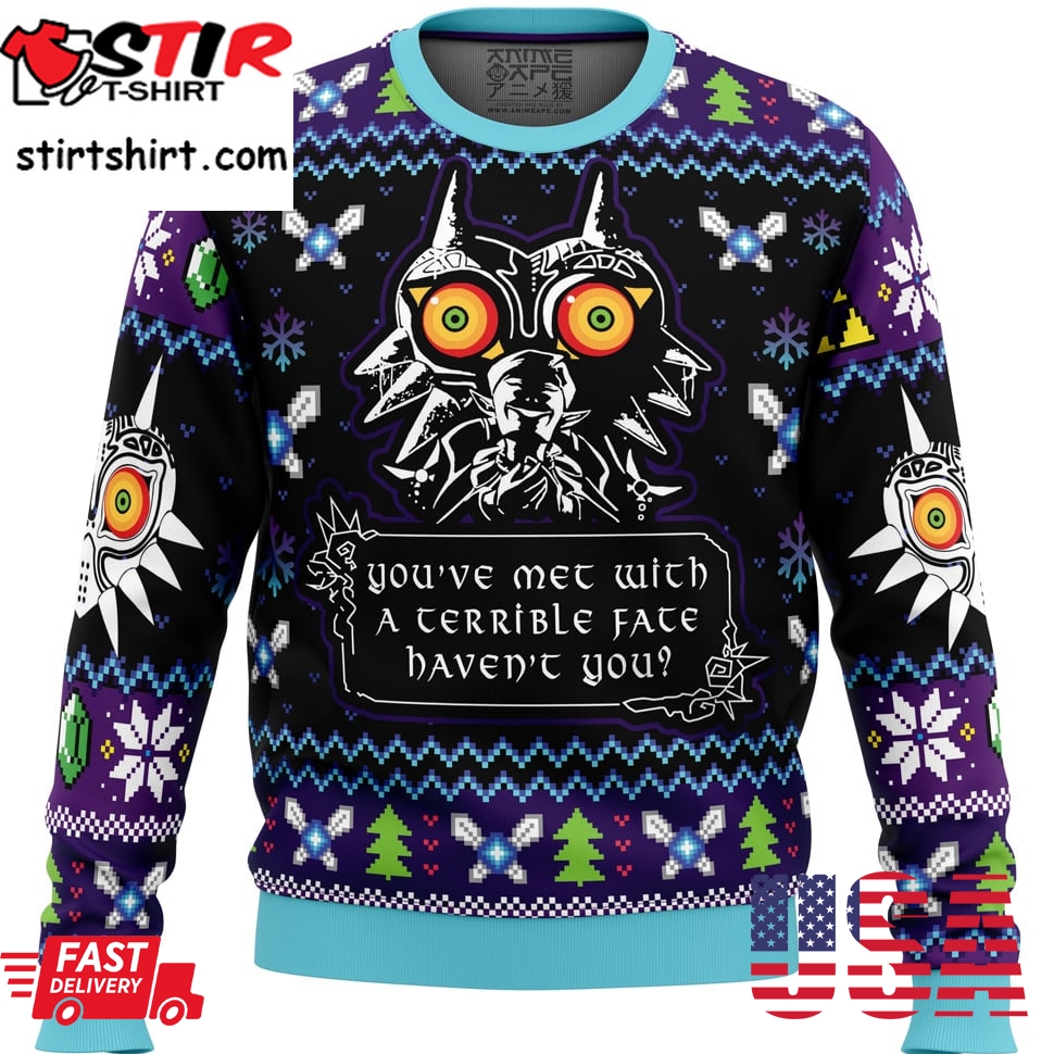 You Met With A Terrible Fate MajoraS Mask The Legend Of Zelda Ugly Christmas Sweater