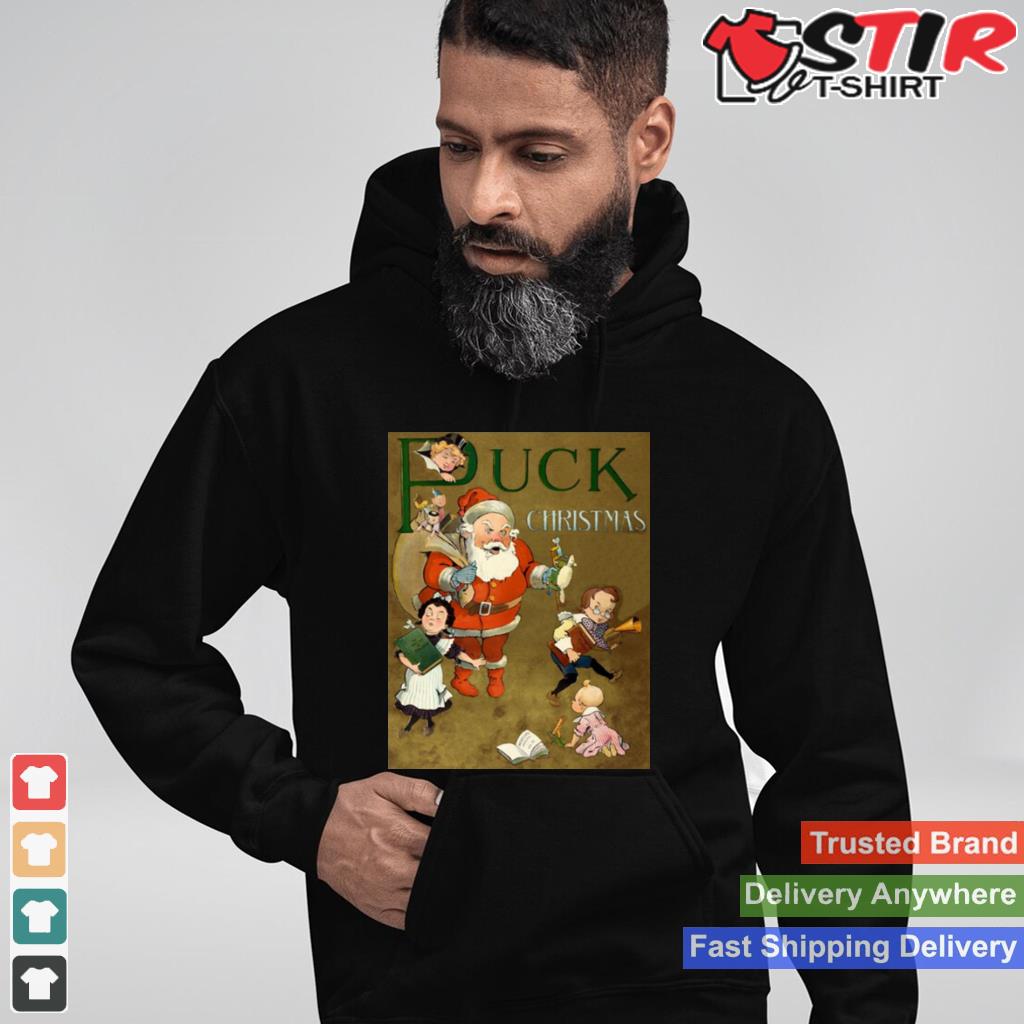 1901 Puck Magazine Christmas Issue Santa Shirt Shirt Hoodie Sweater Long Sleeve