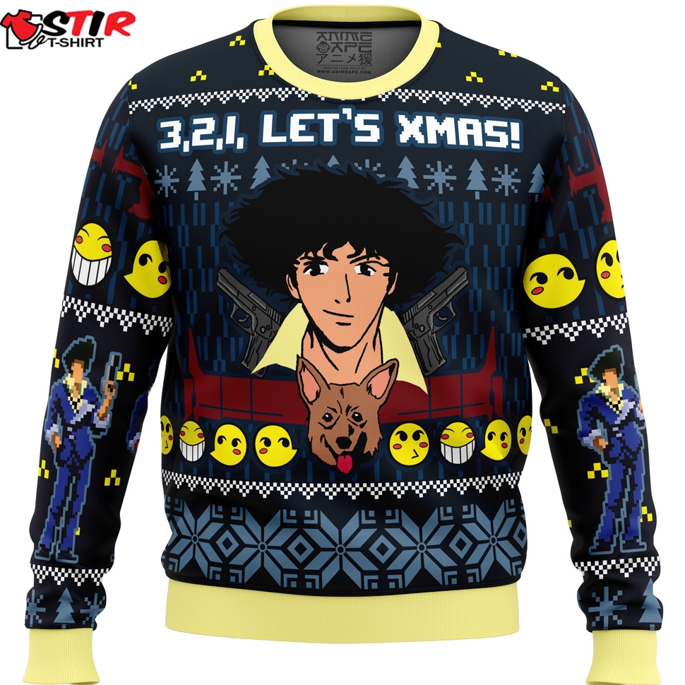 3, 2, 1, LetS Xmas! Cowboy Bebop Ugly Christmas Sweater Stirtshirt