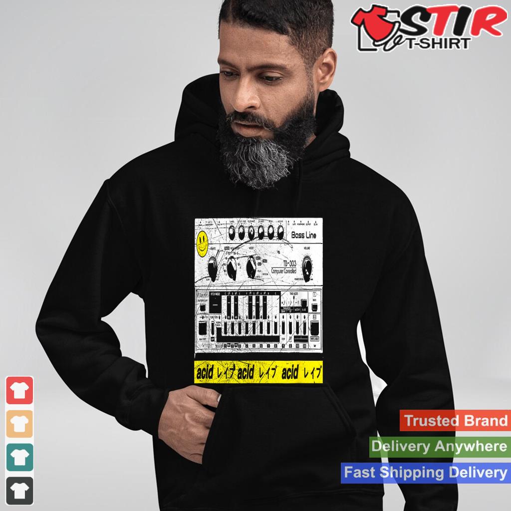 Acid Synthesizer   Techno Rave Synth Nerd T Shirt 90S