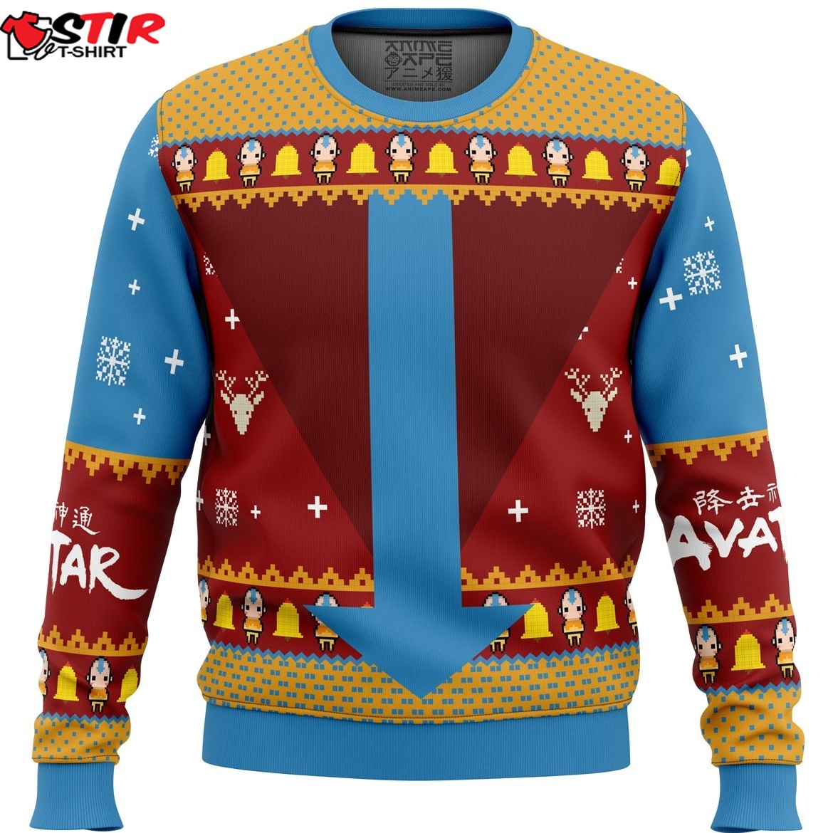 Airbenders Air Nomads Avatar Ugly Christmas Sweater Stirtshirt