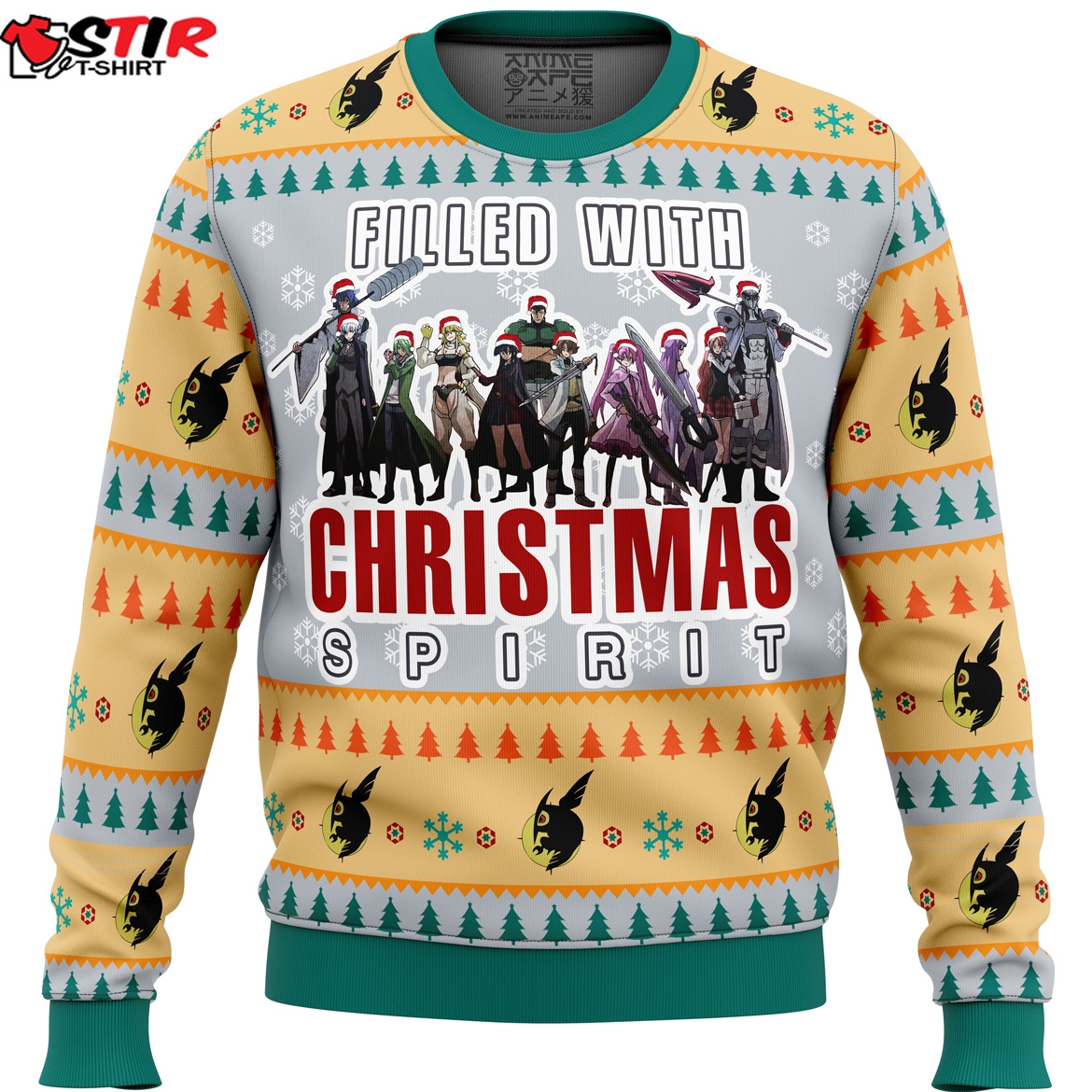 Akame Ga Kill Night Raid Ugly Christmas Sweater Stirtshirt